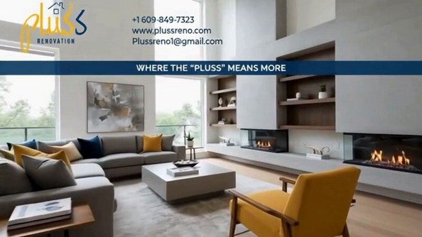 Pluss Renovation closing frame with a modern finished interior
