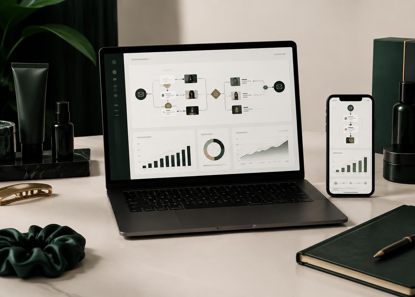 Email automation flows and performance reporting