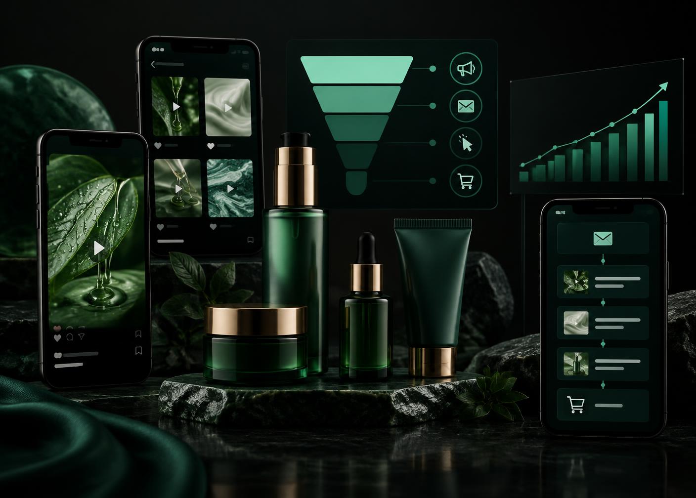 Paid social and email automation growth system for a beauty brand